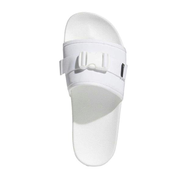 Adidas Womens/Ladies Adilette Textile Summer Flat Sliders - White - 
