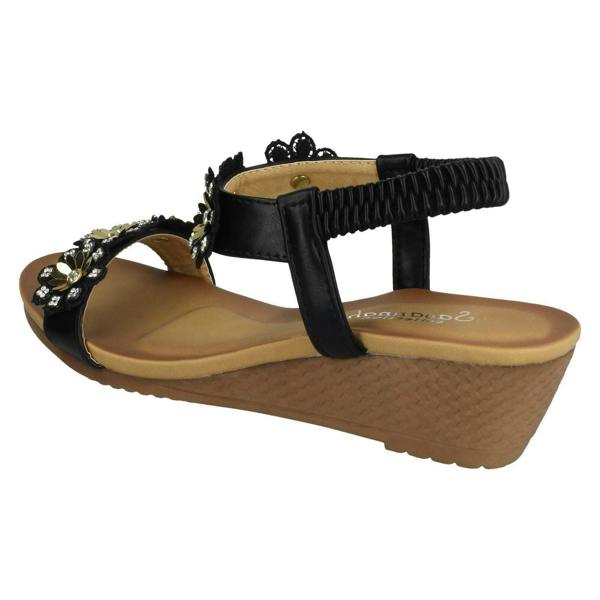Savannah Ladies Savannah Mid Wedge Sandals