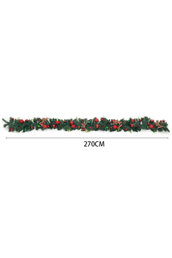 Living and Home 2.7m LED Light String Berry Ball Garland Christmas Decor
