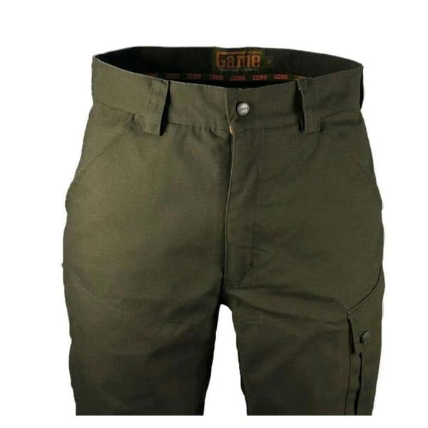 Olive Game Hawk trousers with multiple pockets, ideal for outdoor enthusiasts and workers