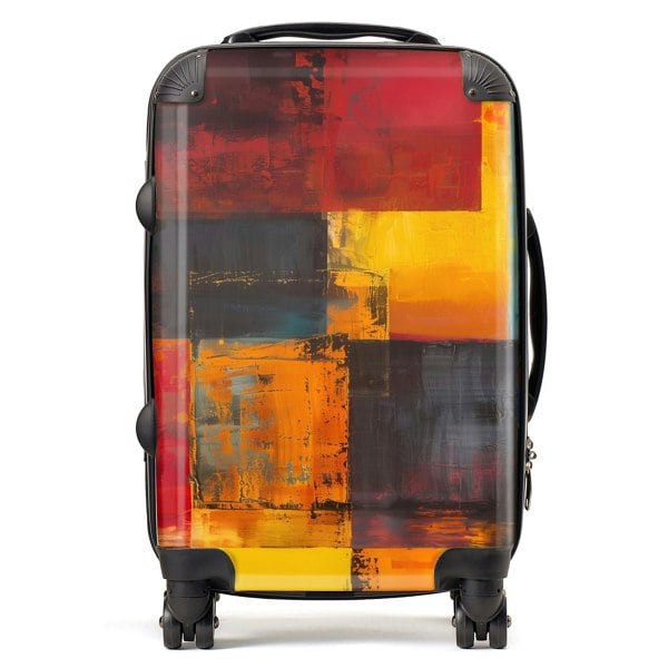 Warren Reed Golden Blocks Of Abstract Suitcase