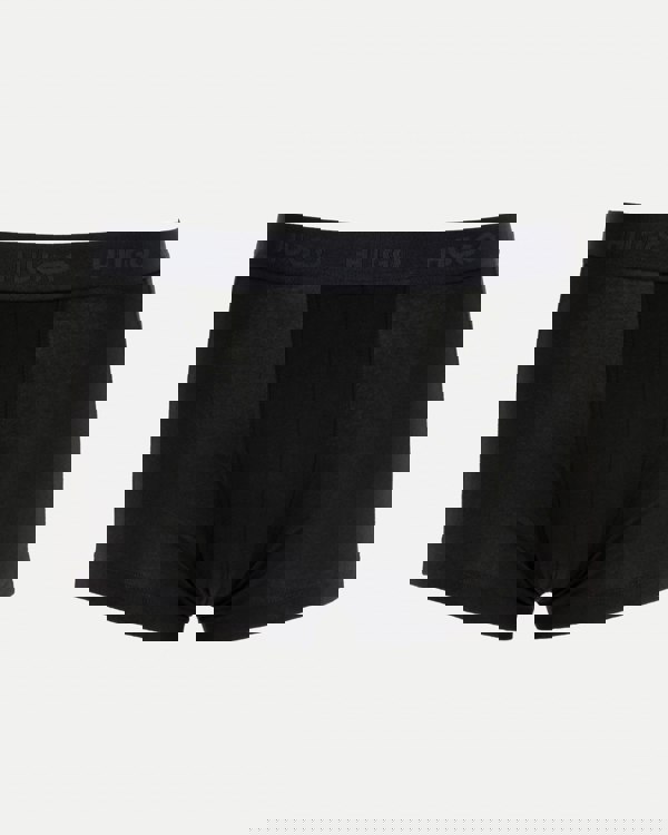 HUGO 3-Pack Mens Trunks with Coloured Waistbands - Black 009