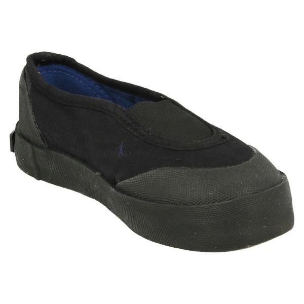 Sure Step Unisex Childrens Black Gusset Plimsolls 322-7305