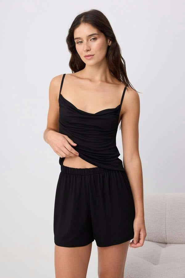Lace Detail Four Piece Cami Pyjama Set