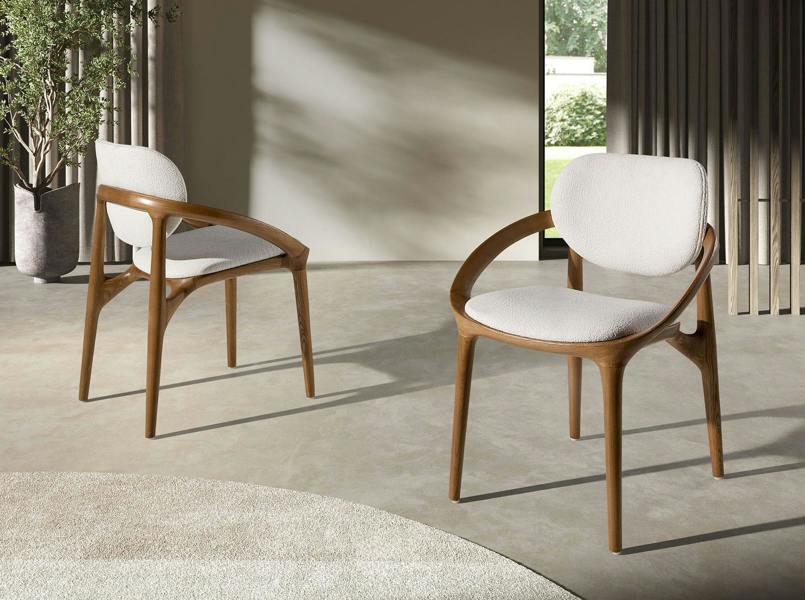 Angel Cerdá Off-white fabric chair 4254