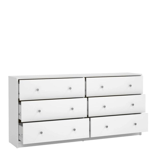 Wyld Haus Kaohsiung White Chest 6 Drawers