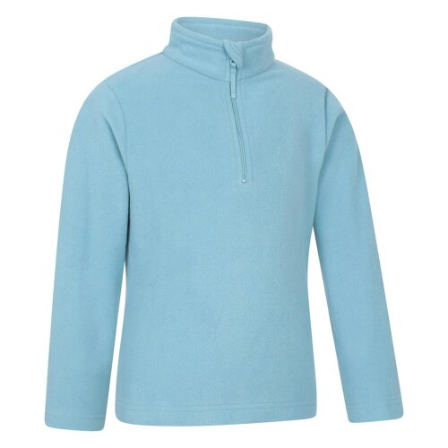 Mountain Warehouse Childrens/Kids Camber II Half Zip Fleece Jacket - Teal - Teal - 100% Polyester