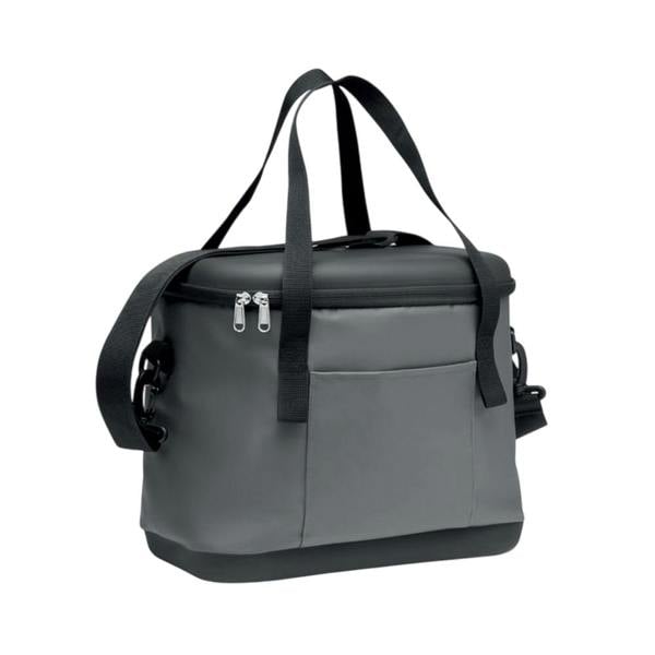 MidOcean Coolin 40L Tarpaulin Cooler Bag - Stone Grey/Black - 
