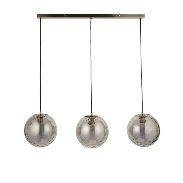 Pagazzi Lighting Tamara 3-Light Antique Brass Pendant Bar
