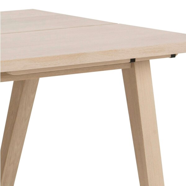 Wyld Haus Jyvaskyla 286cm 8 Seater White Oak Wood Rectangle Extendable Dining Table