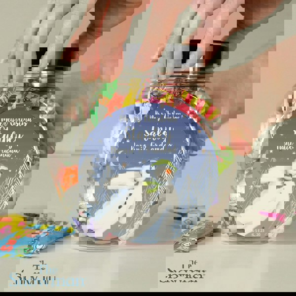 Personalised Memento Company Personalised The Snowman Magical Adventure Sweet Jar