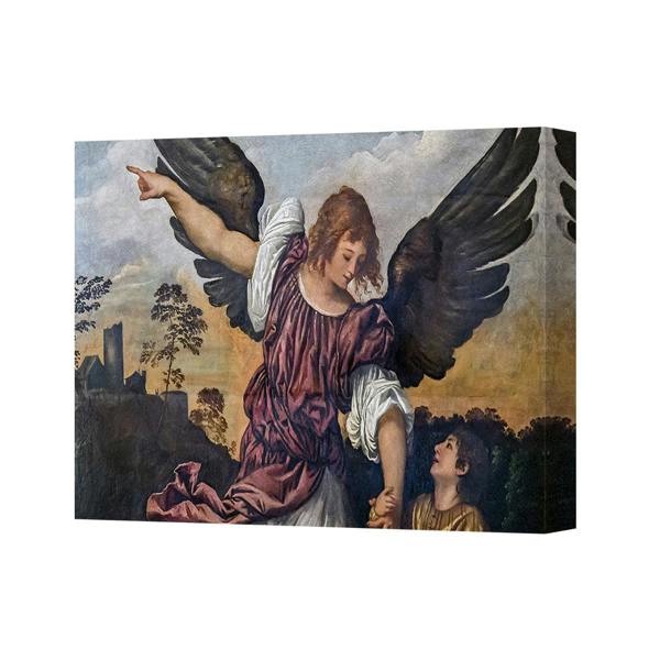 Benjamin Tate Design Angel With Child Canvas Print Artwork Reproduction
