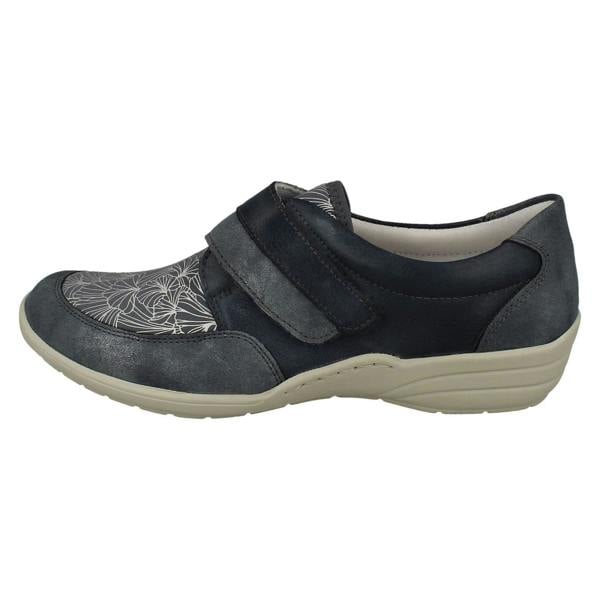 Remonte Ladies Remonte Hook And Loop Wide Fitting Shoes R7600