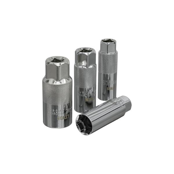 Sealey Spark Plug Socket Set 4 Piece 3/8" AK6556 Square Drive Spark Plug Socket