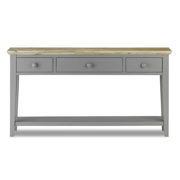 Statement Furniture Florence Console Table with 3 Drawers and Shelf. Hallway Slimline Storage
