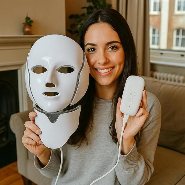 Dragodirect LED Face and Neck Mask Skincare for Reducing Acne Wrinkles and Fine Lines