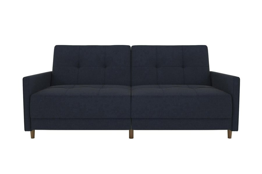 Dorel Home Andora sprung sofa bed in fabric navy blue