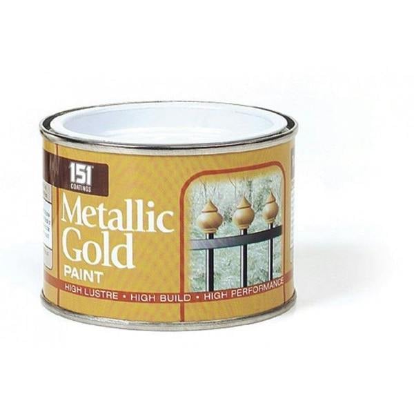 151 12X Metallic Gold Paint Tin 180ml