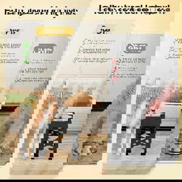 Skylos Elevated Pet Feeder Raised Dog Food Water Feeding Bowl Adjustable Folding