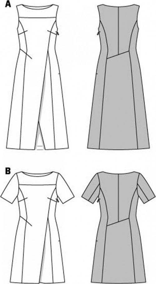 Burda Sewing Pattern 6877 Dresses For Women, 10-12-14-16-18-20 - Intermediate