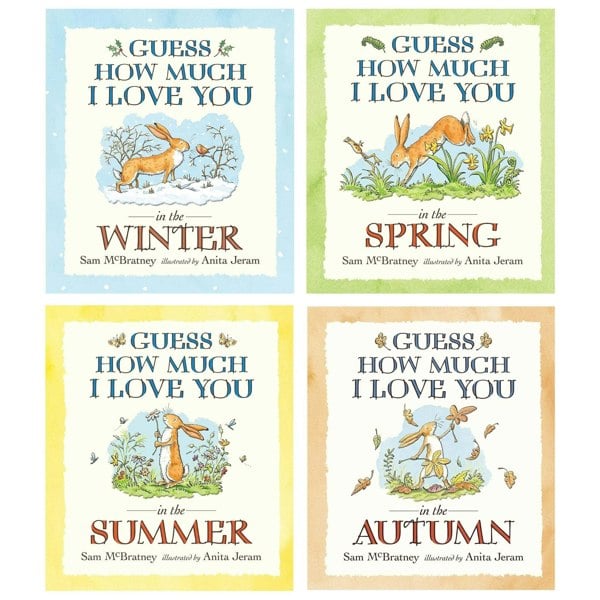 Sam McBratney Guess How Much I Love You 4 Book Set Winter, Spring, Summer, Autumn