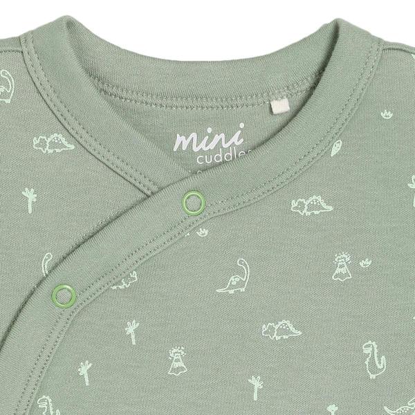 Mini Cuddles Baby Boys 3pk Dinosaur Print Bodysuits, Multicolour