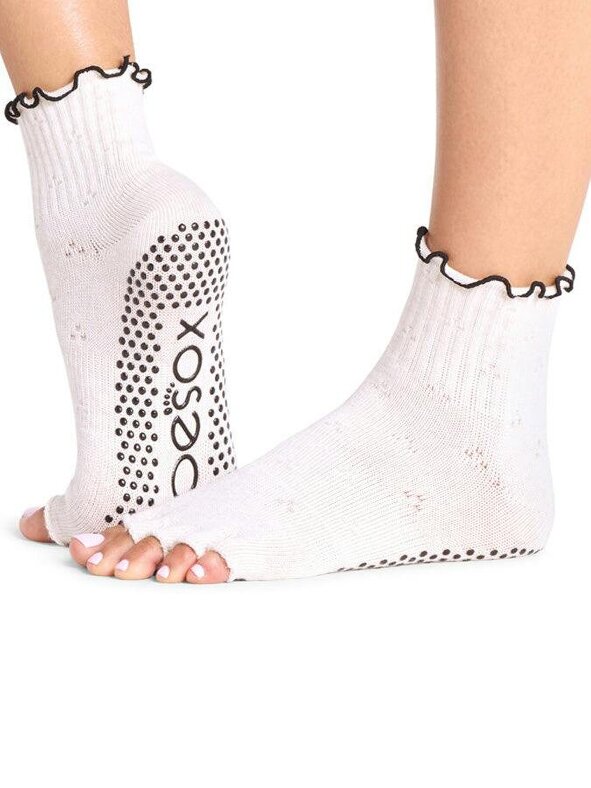 ToeSox Melody Half Toe Yoga Socks - Sandy