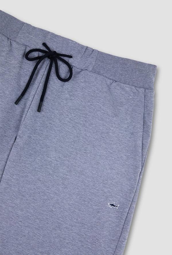 Paul & Shark Men's Shark badge Stretch Fleece Cotton Bermuda Shorts