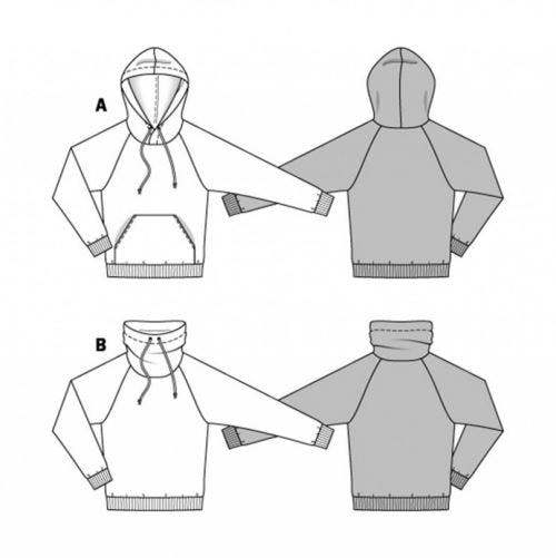 Burda Sewing Pattern 6718 Tops, Tracksuits, Sportswear and Sweaters For Men, 36 to 46 - Beginner, Easy