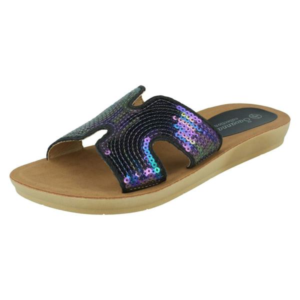 Savannah Ladies Savannah Sequin Mules F00354