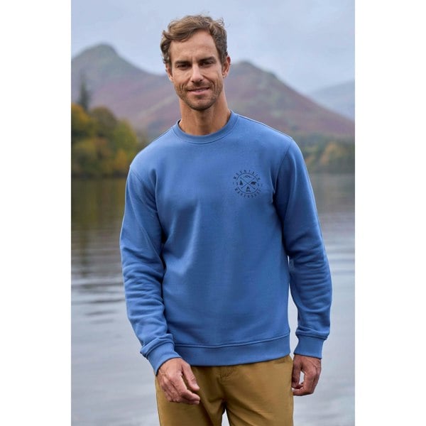 Mountain Warehouse Mens Mountain Crew Neck Sweatshirt - Blue