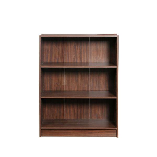 Timber Art Design 3 Tier Bookcase Wide Display Shelving Storage Unit Wood Furniture