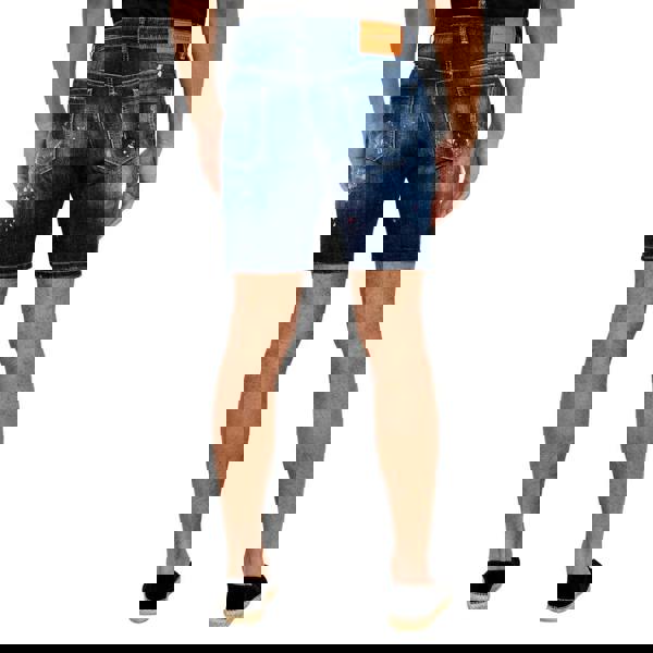 Dsquared2 Medium Easy Wash Marine Shorts Navy Blue W30