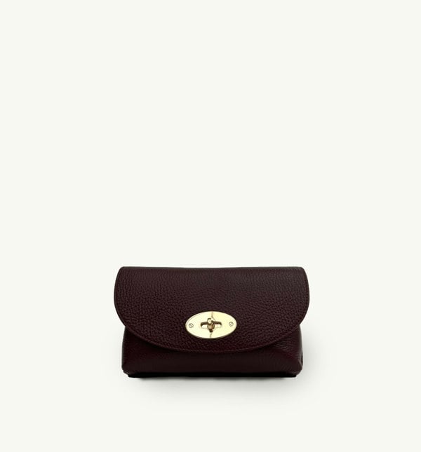 Apatchy London The Mila Leather Phone Bag - Port