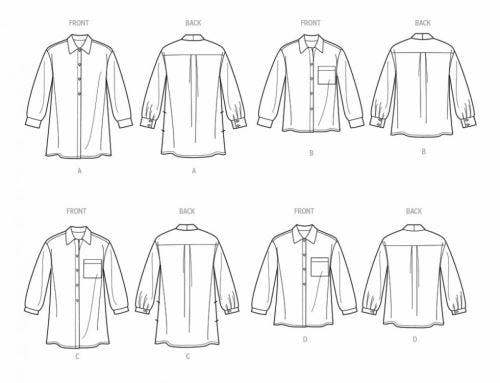 Simplicity Sewing Pattern 9708, Tops, Shirts for Women, W2 (20W-22W-24W-26W-28W) - Easy