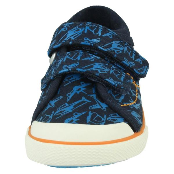 Start-rite Boys Startrite Casual Aeroplane Canvas Shoes Zoom