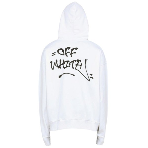 Off-White Graffiti Skate Hoodie - White