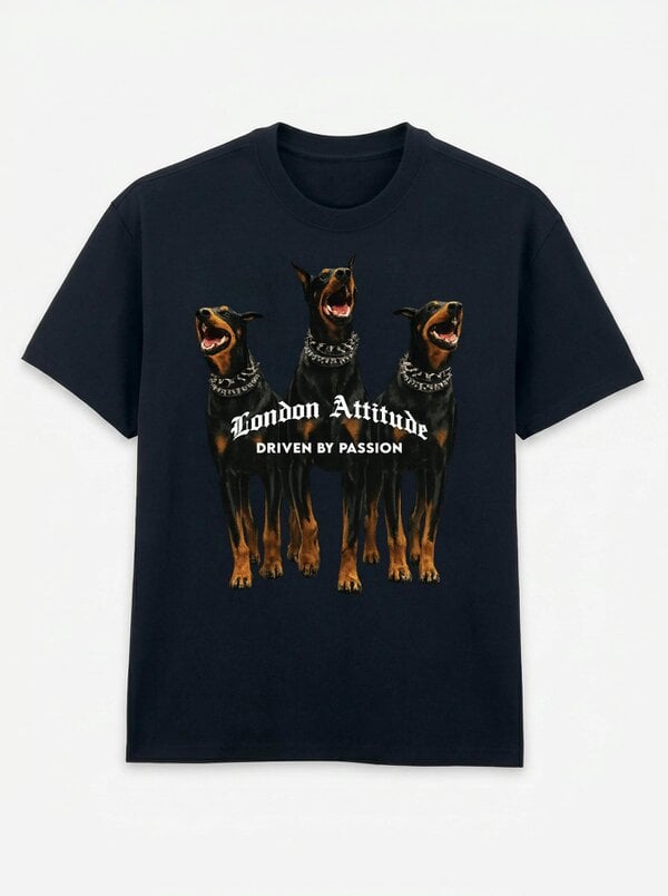 London Attitude Original Creators Doberman Oversized Heavyweight T-Shirt