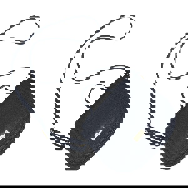 Assots London 'CARMEL' Navy Real Leather Shoulder Crossbody Bag