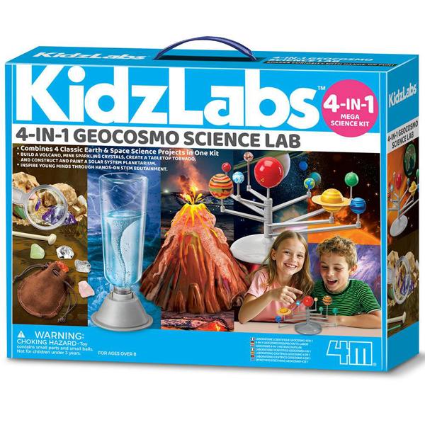 4M Mega Earth Science | 4-in-1 Scientific Experiment Kit for Kids