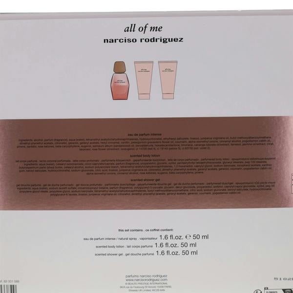 Narciso Rodriguez All Of Me Eau de Parfum Intense Gift Set For Her 50ml