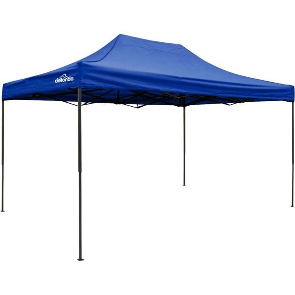 3x4.5m Pop-Up Gazebo - BLUE Heavy Duty Frame & Water Resistant Garden Pavillion