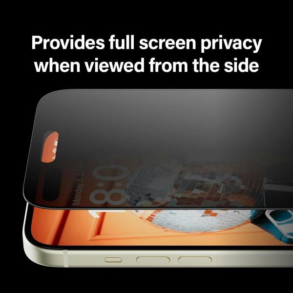 PanzerGlass Panzer Glass Ultra Wide Fit Powerful Privacy Screen Protection for iPhone 15 Plus 6.7" - P2811