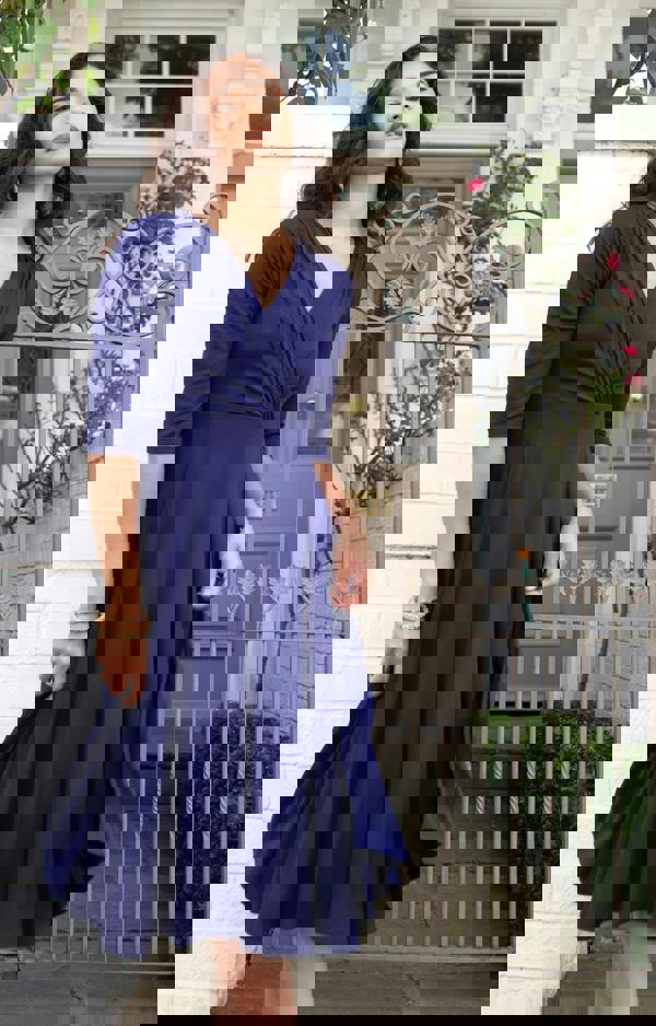 Alie Street London Annie Dress Petite - Eclipse Blue