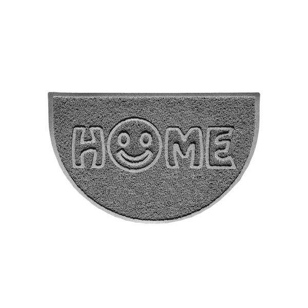 Nicoman Home Smile Embossed Halfmoon Spaghetti Indoor/Outdoor Doormat