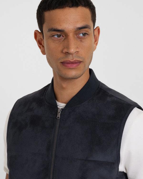 Steel & Jelly Gidea - Suede Look Puffer Gilet