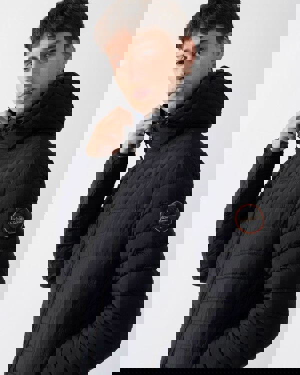 Napapijri A-Lapaz Mens Hooded Puffer Jacket - Black 041