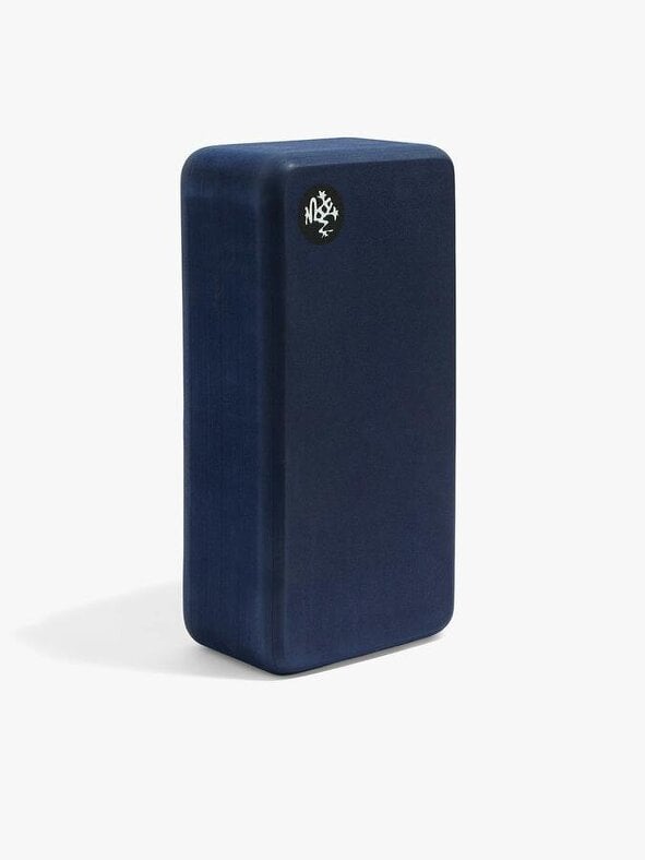 Manduka Lean Recycled Foam Yoga Block - Midnight