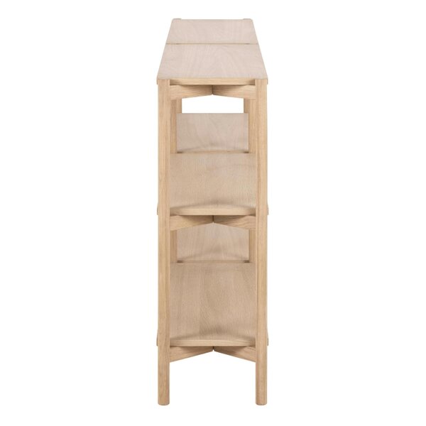 Wyld Haus Berrytwist Scandi White Oak Veneer Bookcase 4 Shelves