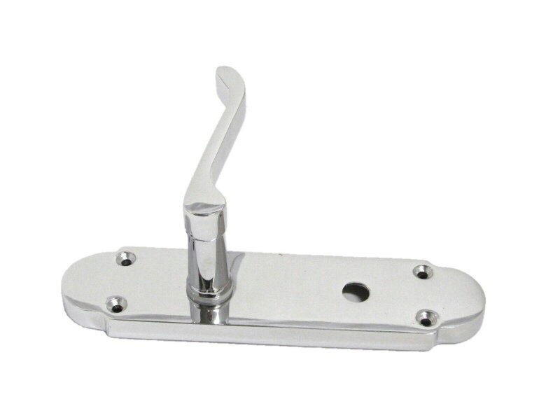 EDH Door Hardware "Epsom Door Handle Set – Chrome Internal Lock Door Handles (170mm x 42mm)